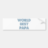 World Best Papa Bumpersticker (Voorkant)