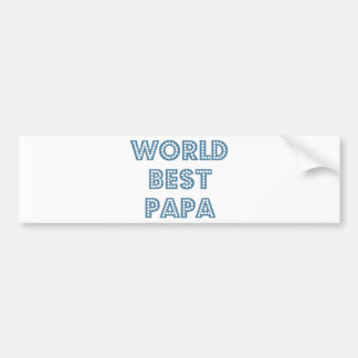 World Best Papa Bumpersticker