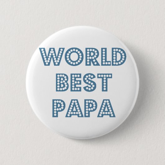 World Best Papa Ronde Button 5,7 Cm (Voorkant)
