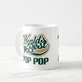 World Best Pop Pop Gift Koffiemok (Voorkant links)