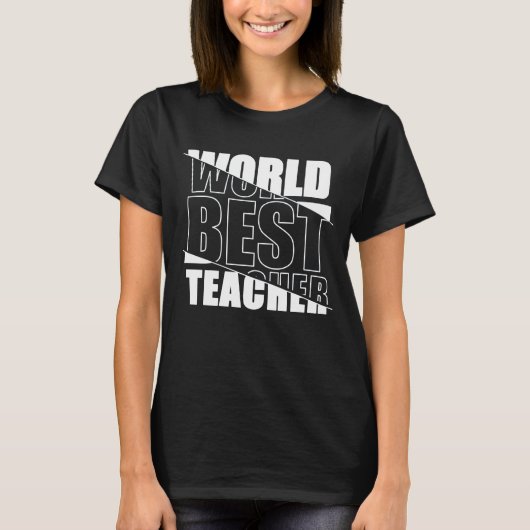 World Best Teacher T-Shirt (Voorkant)