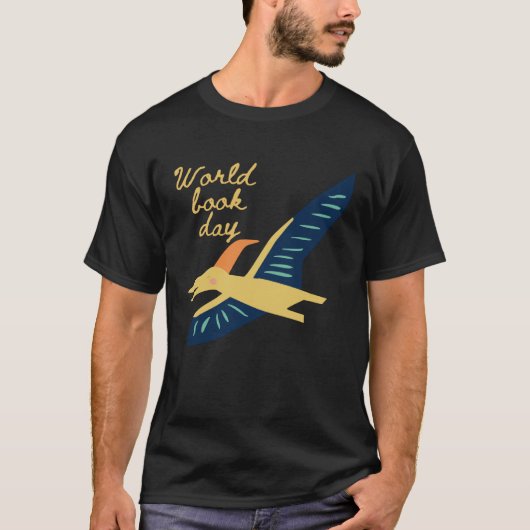 World Book Day Flying Dinosaur T-shirt (Voorkant)