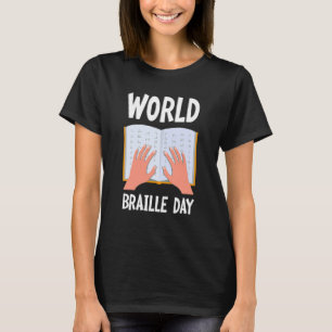 World Braille Day Verenigde Naties T-shirt