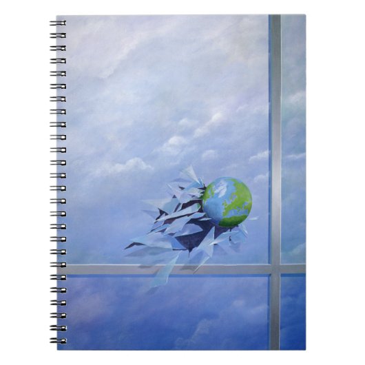 World Breaking Glass Notitieboek (Voorkant)