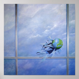 World Breaking Glass Poster