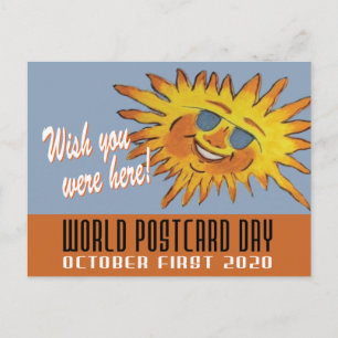 World Briefkaart Day Wish You Were Here Sun