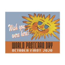 World Briefkaart Day Wish You Were Here Sun