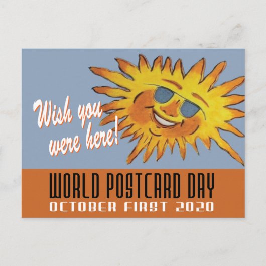 World Briefkaart Day Wish You Were Here Sun (Voorkant)