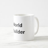 "World Builder"-Mok voor schrijver Koffiemok (Voorkant rechts)