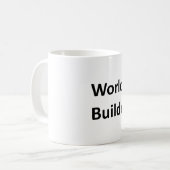 "World Builder"-Mok voor schrijver Koffiemok (Voorkant links)