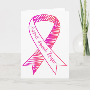 World Cancer Dag Support Squad Team Borstkanker Kaart