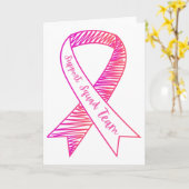 World Cancer Dag Support Squad Team Borstkanker Kaart (Gele Bloem)