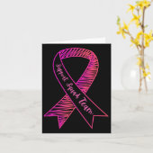 World Cancer Day Support Squad Team borstkanker Kaart (Gele Bloem)