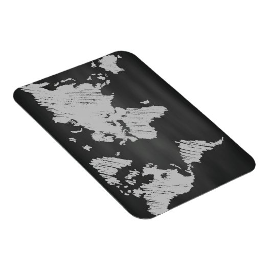 World Chalkboard-kaart Magneet (Rechterzijde)