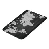World Chalkboard-kaart Magneet (Linkerzijde)