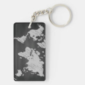 World Chalkboard-kaart Sleutelhanger (achterkant)