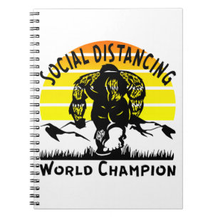 World Champion Bigfoot sociale vervorming Notitieboek
