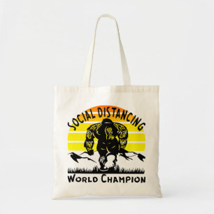 World Champion Bigfoot sociale vervorming Tote Bag