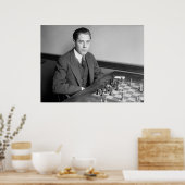 World Champion Chess Player, 1915 Poster (Keuken)