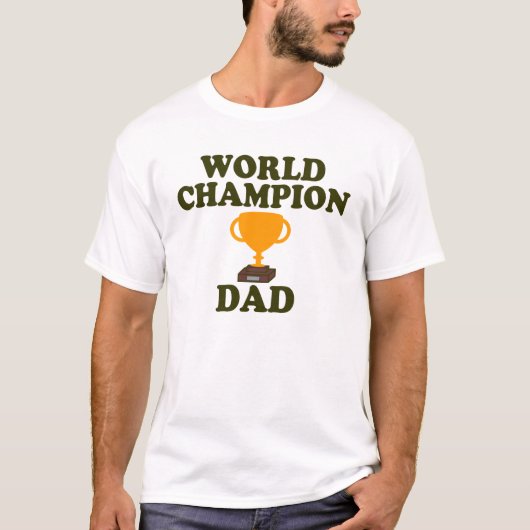 World Champion Dad Trophy T-shirt (Voorkant)