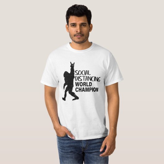World Champion Funny bigfoot T-shirt (Voorkant volledig)