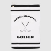 World Champion Golfer Golfhanddoek (Voorkant)