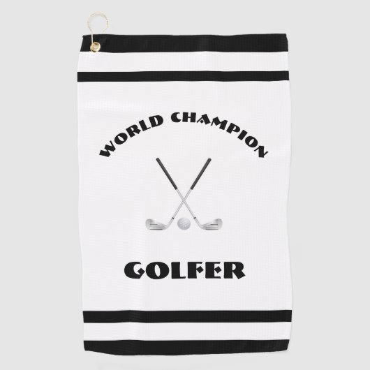 World Champion Golfer Golfhanddoek (Voorkant)