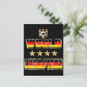 World Champions Germany vlag 2014 Briefkaart (Staand voorkant)
