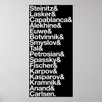 World Chess Champions Poster