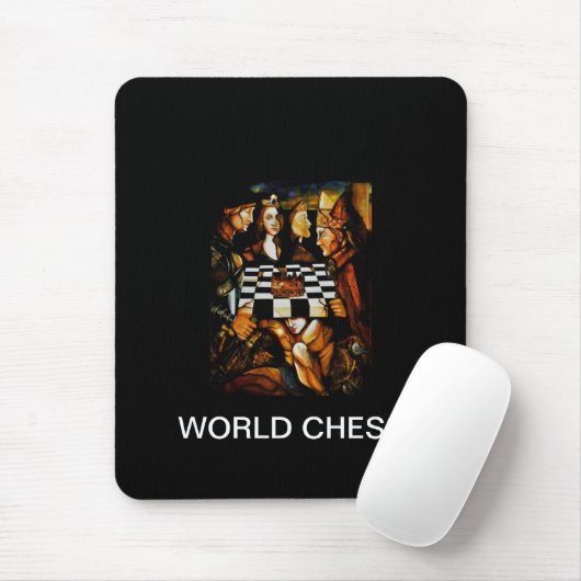 WORLD CHESS, MOUSEPAD MUISMAT (Met muis)