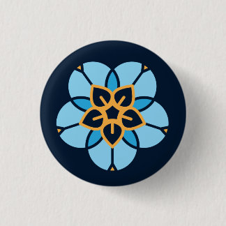 World Childless Week-badge (marineblauw) Ronde Button 3,2 Cm