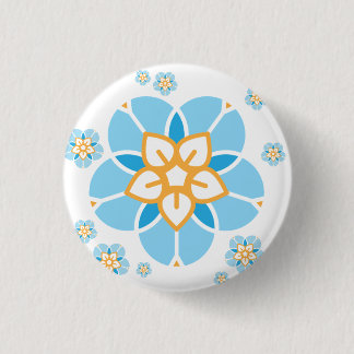 World Childless Week badge multi bloem (wit) Ronde Button 3,2 Cm