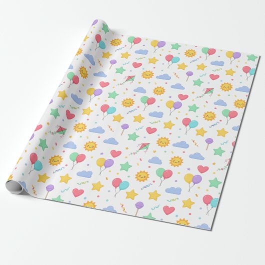 World Children’s Day Wrapping Paper Cadeaupapier (Uitgerold)