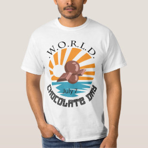 World Chocolate Day Sign T-shirt