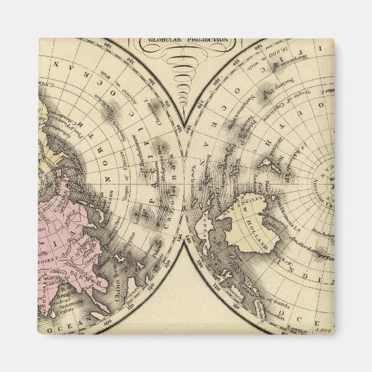 World, christendiagram magneet (Voorkant)