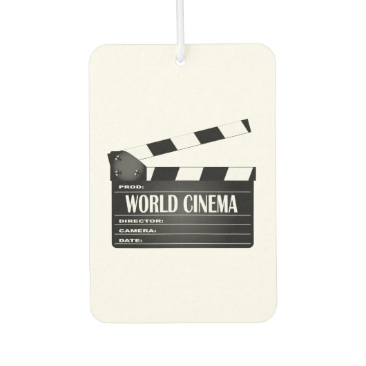 World Cinema Movie Clapperboard Luchtverfrisser (Voorkant)