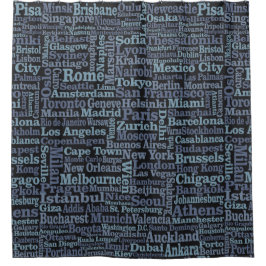 World Cities douchegordijn