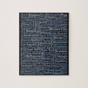 World Cities puzzel Legpuzzel