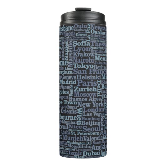 World Cities-tumbler Thermosbeker (Voorkant)