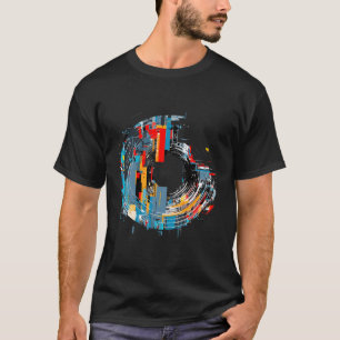 World City Circle of Life Optimistisch Plezier Abs T-shirt