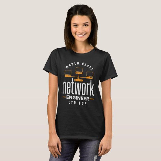World Class Network Engineer Engineering IT-appara T-shirt (Voorkant volledig)