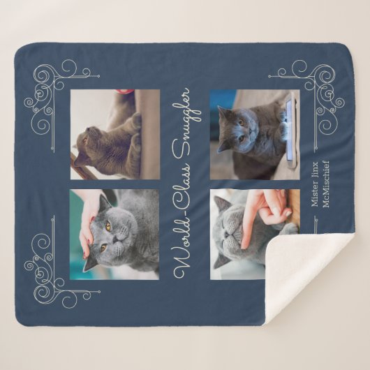 World-Class Snuggler aangepaste foto Sherpa Deken (Voorkant (horizontaal))