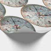 World Clock afbeelding voor wrapping-papier Cadeaupapier (Hoek)