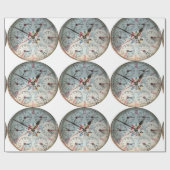 World Clock afbeelding voor wrapping-papier Cadeaupapier (Vlak)