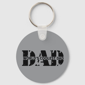 World Coolest Dad Grey Sleutelhanger