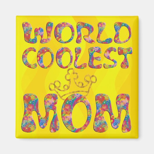 World Coudest Ma | gele golven Magneet (Voorkant)