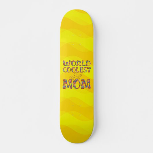 World Coudest Ma | gele golven Skateboard (Voorkant)
