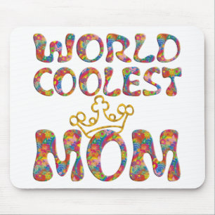 World Coudest Ma Maak uw eigen achtergrond Muismat