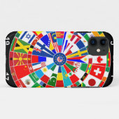 world country flag darts board game travel bulls-e Case-Mate iPhone case (Achterkant (horizontaal))