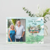 World Cruise Foto Bon Voyage Party Kaart (Staand voorkant)